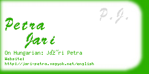 petra jari business card